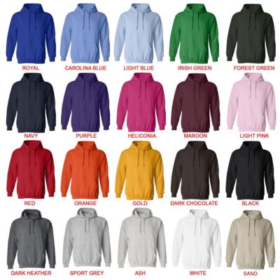 hoodie color chart - Beach Bunny Shop